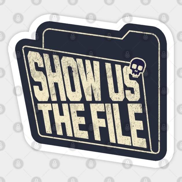 Show Us The File Epstein List Sticker by Yesteeyear